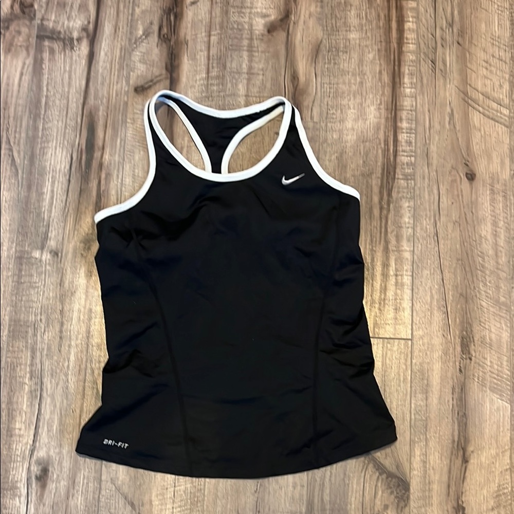 Nike Black Fitted Tank Top